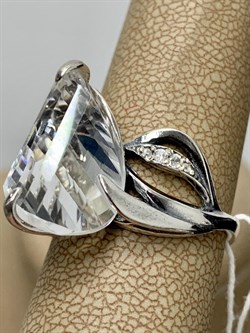 *Кольцо р.18 Тодес Горный Хрусталь арт. 1542К-865 вес 6,3 г - фото 200308