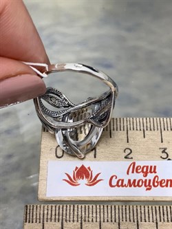 *Кольцо р.18 Тодес Горный Хрусталь арт. 1542К-865 вес 6,3 г - фото 200311