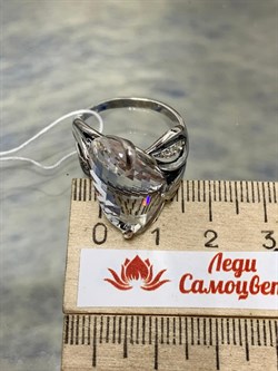 *Кольцо р.18 Тодес Горный Хрусталь арт. 1542К-865 вес 6,3 г - фото 200312