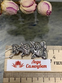 *Подвеска Котики Ёлка арт. 1549П-091 вес 5,7 г - фото 200336