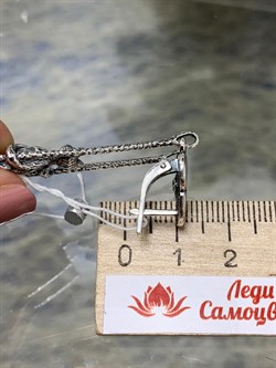 *Серьги Прогулка в облаках Фианит арт. 1562С-626 Леди Самоцвет Вес 11 г - фото 200369