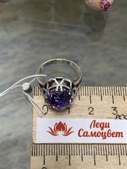 *Кольцо р.18 Аметист иск. Эсмеральда арт. 1578К-436 вес 5,5 г - фото 200441 *Кольцо р.18 Аметист иск. Эсмеральда арт. 1578К-436 вес 5,5 г - фото 200441