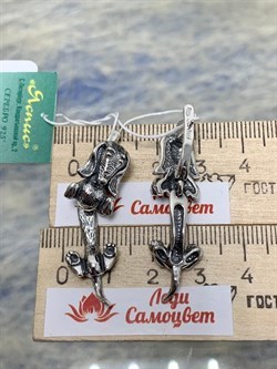 *Серьги Buddy арт. 1583С-911 вес 11,4 г - фото 200483