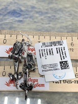 *Серьги Buddy арт. 1583С-911 вес 11,4 г - фото 200487