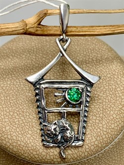 *Подвеска Кошкин дом Фианит арт. 1607Пп-395 вес 4,7 г - фото 200630 *Подвеска Кошкин дом Фианит арт. 1607Пп-395 вес 4,7 г - фото 200630