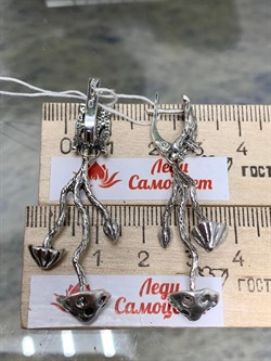 *Серьги Лесная сказка арт. 1634С-015 вес 10,7 г - фото 200664 *Серьги Лесная сказка арт. 1634С-015 вес 10,7 г - фото 200664