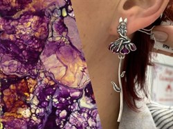 *Серьги Дюймовочка арт. 1649С Леди Самоцвет Вес 8,2 г - фото 200694 *Серьги Дюймовочка арт. 1649С Леди Самоцвет Вес 8,2 г - фото 200694