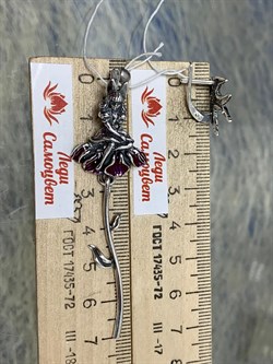 *Серьги Дюймовочка арт. 1649С Леди Самоцвет Вес 8,2 г - фото 200704 *Серьги Дюймовочка арт. 1649С Леди Самоцвет Вес 8,2 г - фото 200704