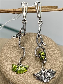 *Серьги Алые маки Эмаль арт. 1650С-462 Вес 7,1 г - фото 200706 *Серьги Алые маки Эмаль арт. 1650С-462 Вес 7,1 г - фото 200706