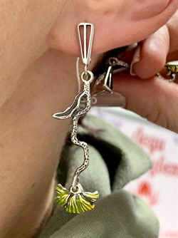 *Серьги Алые маки Эмаль арт. 1650С-462 Вес 7,1 г - фото 200712 *Серьги Алые маки Эмаль арт. 1650С-462 Вес 7,1 г - фото 200712