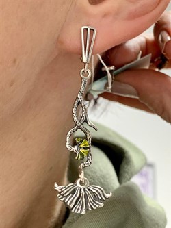 *Серьги Алые маки Эмаль арт. 1650С-462 Вес 7,1 г - фото 200713 *Серьги Алые маки Эмаль арт. 1650С-462 Вес 7,1 г - фото 200713