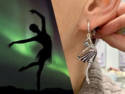 *Серьги Балерина Эмаль арт. 1668С-977 Леди Самоцвет Вес 11,3 г - фото 200755 *Серьги Балерина Эмаль арт. 1668С-977 Леди Самоцвет Вес 11,3 г - фото 200755