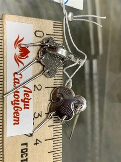 *Серьги Улетай, туча! арт. 1681С-356 Вес 5,1 г - фото 200823 *Серьги Улетай, туча! арт. 1681С-356 Вес 5,1 г - фото 200823