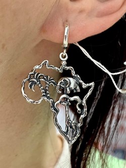 *Серьги Колыбель человечества арт. 1683С-902 вес 11 г - фото 200835 *Серьги Колыбель человечества арт. 1683С-902 вес 11 г - фото 200835