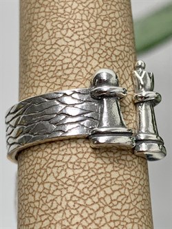 *Кольцо р.19,2 Шахматы арт. 1697К-723 вес 7,1 г - фото 200853 *Кольцо р.19,2 Шахматы арт. 1697К-723 вес 7,1 г - фото 200853