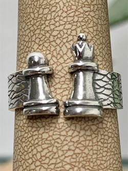*Кольцо р.19,2 Шахматы арт. 1697К-723 вес 7,1 г - фото 200855 *Кольцо р.19,2 Шахматы арт. 1697К-723 вес 7,1 г - фото 200855
