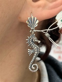 *Серьги Петли Конек и русалка арт. 1699С-068 вес 7,7 г - фото 200866 *Серьги Петли Конек и русалка арт. 1699С-068 вес 7,7 г - фото 200866