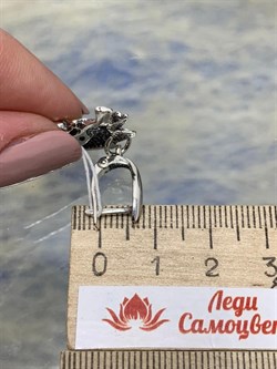 *Серьги Па-а-берегис-сь! арт. 1707С-502 вес 9,4 г - фото 200900