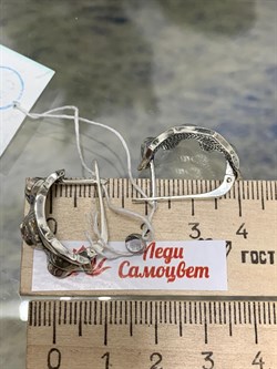 *Серьги Кутюрье арт. 1718С-137 Леди Самоцвет Вес 9 г - фото 200956