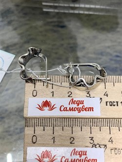 *Серьги Кутюрье арт. 1718С-137 Леди Самоцвет Вес 9 г - фото 200957