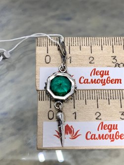 *Подвеска Празиолит иск Карамелька арт. 1719Пс-946 вес 4,1 г - фото 200962 *Подвеска Празиолит иск Карамелька арт. 1719Пс-946 вес 4,1 г - фото 200962