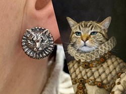 *Серьги Кот Вельможа арт. 1733С-624 Леди Самоцвет Вес 7,7 г - фото 201075 *Серьги Кот Вельможа арт. 1733С-624 Леди Самоцвет Вес 7,7 г - фото 201075