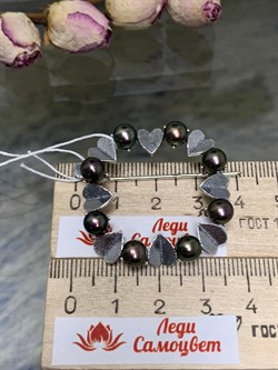 *Брошь Антик Черный Жемчуг арт. 1743Б-302 вес 9,1 г - фото 201157 *Брошь Антик Черный Жемчуг арт. 1743Б-302 вес 9,1 г - фото 201157