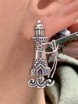 *Серьги Маяки арт. 1744С-408 Вес 8,3 г - фото 201166 *Серьги Маяки арт. 1744С-408 Вес 8,3 г - фото 201166