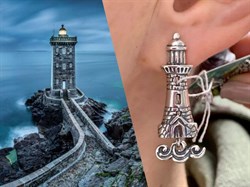 *Серьги Маяки арт. 1744С-408 Вес 8,3 г - фото 201173 *Серьги Маяки арт. 1744С-408 Вес 8,3 г - фото 201173