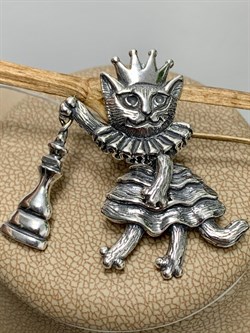 *Подвеска Королева Кошка арт. 1745П-978 вес 7,6 г - фото 201176 *Подвеска Королева Кошка арт. 1745П-978 вес 7,6 г - фото 201176