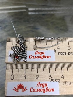 *Серьги Петли Королева арт. 1745С-254 Леди Самоцвет Вес 6,2 г - фото 201187