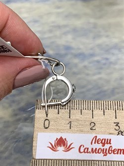 *Серьги Хвостокол Голубой Фианит арт. 1746С-177 вес 10 г - фото 201204 *Серьги Хвостокол Голубой Фианит арт. 1746С-177 вес 10 г - фото 201204