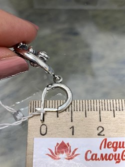 *Серьги Земля в иллюминаторе арт. 1756С-162 вес 8,2 г - фото 201258