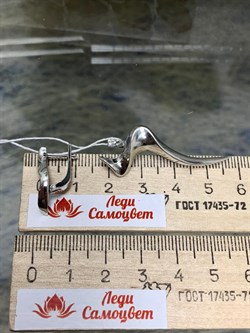 *Серьги Кракозябра арт. 1759С-158 Леди Самоцвет Вес 5,8 г - фото 201311