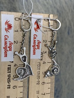 *Серьги До и после арт. 1763С-012 вес 11,1 г - фото 201323 *Серьги До и после арт. 1763С-012 вес 11,1 г - фото 201323