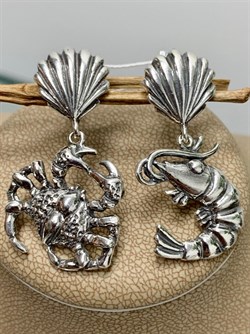 *Серьги Ассорти Рак и Щука арт. 1770С-014 Вес 11,8 г - фото 201374 *Серьги Ассорти Рак и Щука арт. 1770С-014 Вес 11,8 г - фото 201374