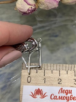 *Серьги Вопрос- ответ арт. 1772С-376 вес 16,8 г - фото 201400