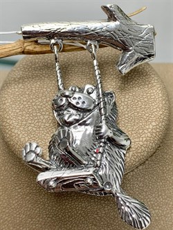 *Брошь На качелях арт. 1774Б-487 вес 16,8 г - фото 201406 *Брошь На качелях арт. 1774Б-487 вес 16,8 г - фото 201406