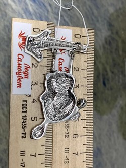 *Брошь На качелях арт. 1774Б-487 вес 16,8 г - фото 201409 *Брошь На качелях арт. 1774Б-487 вес 16,8 г - фото 201409