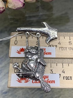 *Брошь На качелях арт. 1774Б-487 вес 16,8 г - фото 201410 *Брошь На качелях арт. 1774Б-487 вес 16,8 г - фото 201410