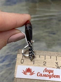 *Подвеска Агат Ананас арт. 1777П-516 вес 5,7 г - фото 201438