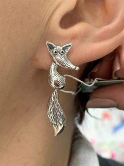 *Серьги Петли Лисенок арт. 1778С-781 вес 8,4 г - фото 201454 *Серьги Петли Лисенок арт. 1778С-781 вес 8,4 г - фото 201454