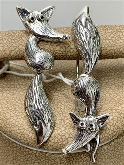 *Серьги Петли Лисенок арт. 1778С-781 вес 8,4 г - фото 201458 *Серьги Петли Лисенок арт. 1778С-781 вес 8,4 г - фото 201458