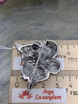 *Брошь Ёжики арт. 1779Б-433 вес 18 г - фото 201470