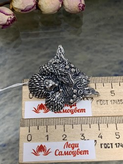 *Брошь Ёжики арт. 1779Б-433 вес 18 г - фото 201471