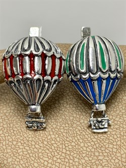 *Серьги Воздушные шары Эмаль арт. 1797С-196 Леди Самоцвет Вес 9,3 г - фото 201538