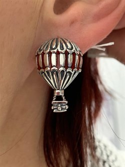 *Серьги Воздушные шары Эмаль арт. 1797С-196 Леди Самоцвет Вес 9,3 г - фото 201540