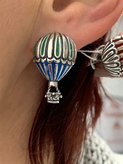 *Серьги Воздушные шары Эмаль арт. 1797С-196 Леди Самоцвет Вес 9,3 г - фото 201541