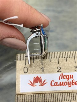 *Серьги Воздушные шары Эмаль арт. 1797С-196 Леди Самоцвет Вес 9,3 г - фото 201542