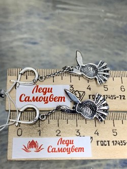 *Серьги Монсеньор арт. 1805С-074 Леди Самоцвет Вес 11,5 г - фото 201572 *Серьги Монсеньор арт. 1805С-074 Леди Самоцвет Вес 11,5 г - фото 201572